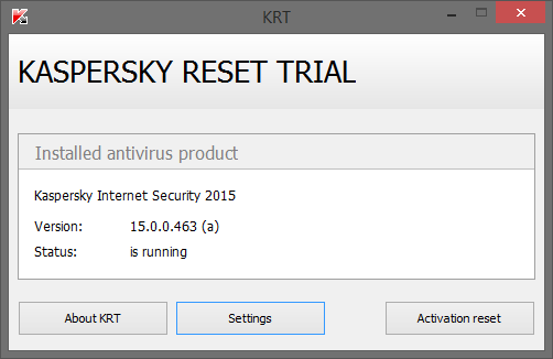 Kaspersky Reset Trial 