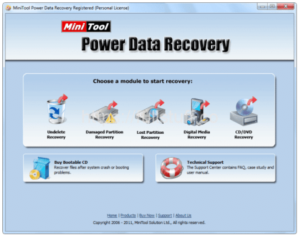 minitool power data recovery v7.0 crashing