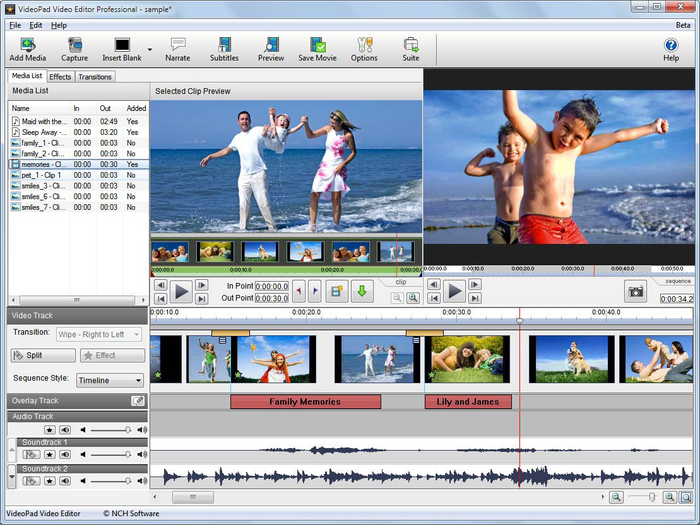 VideoPad Crack Video editing Software