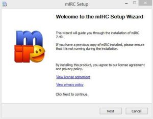 instal the new for windows mIRC 7.74