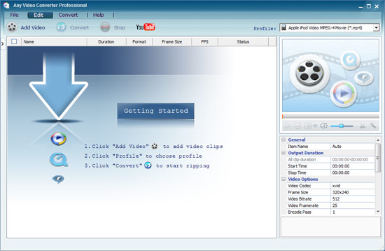 Any Video Converter Professional 6.2.4 Crack