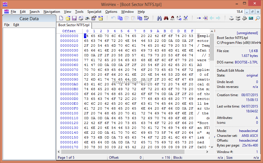 WinHex 20.8 SR1 download