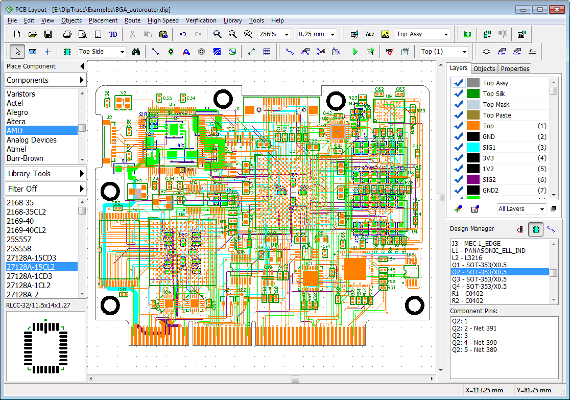 diptrace pcb